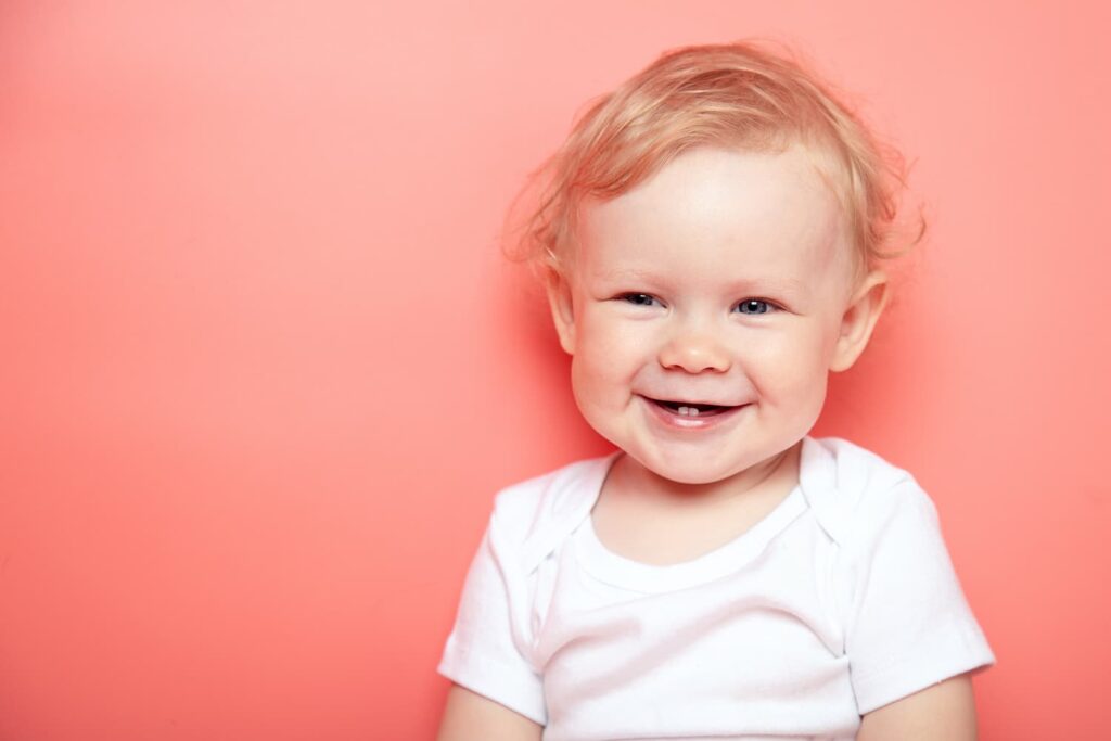 Healthy child smiling